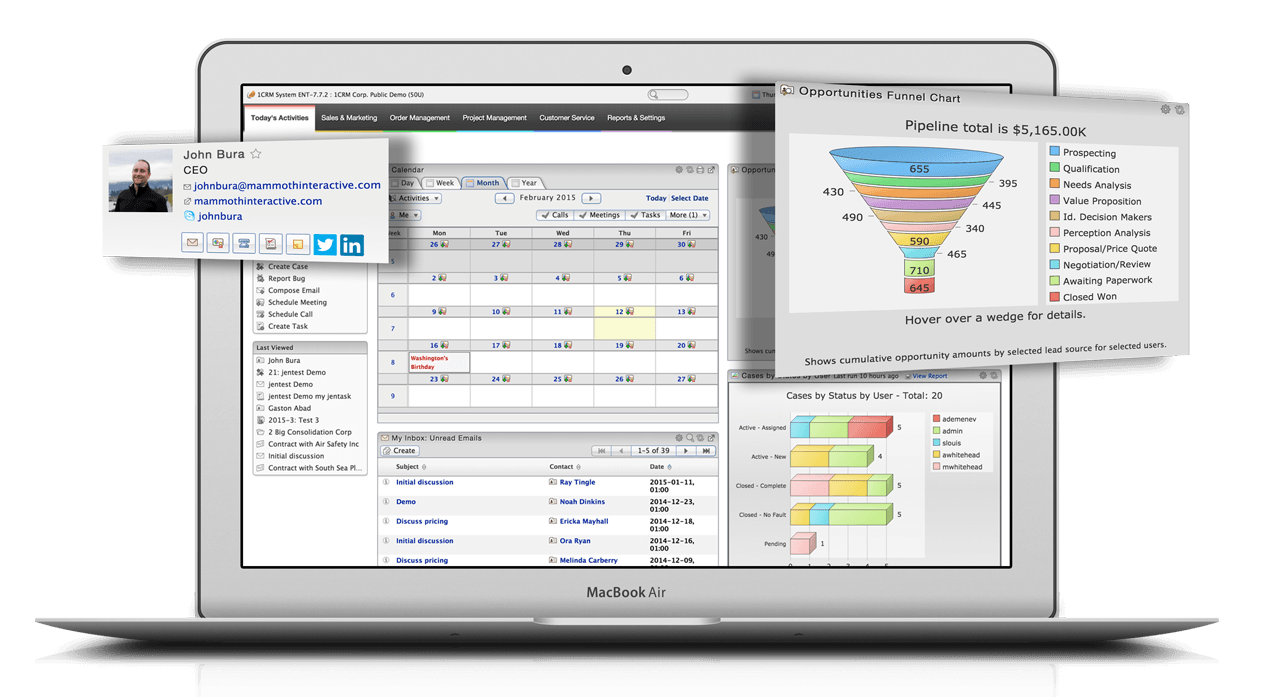 All In One Crm Software 1crm All In One Crm Software