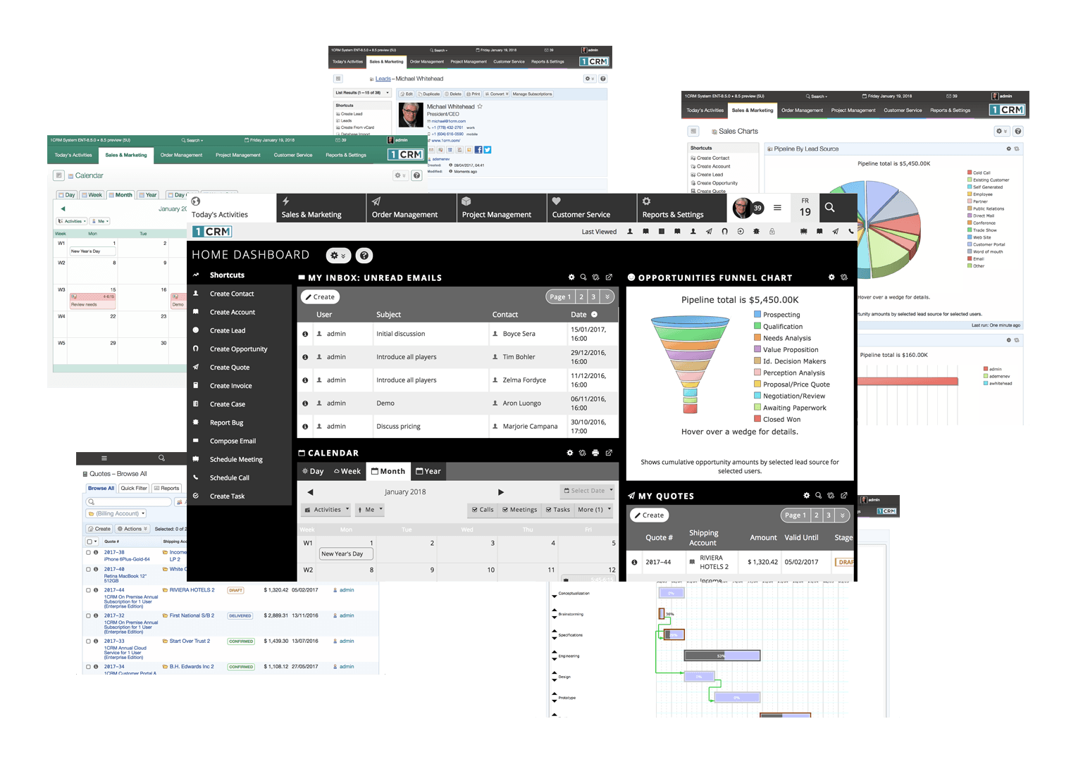 1crm Live Demo 1crm All In One Crm Software