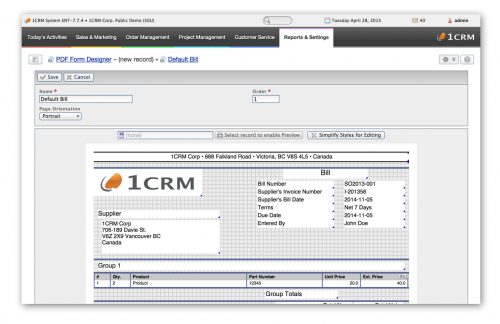 Open Source CRM - 1CRM: All-in-One CRM Software