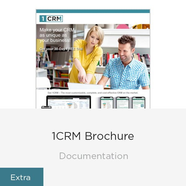 1crm Brochure Icon 1crm All In One Crm Software