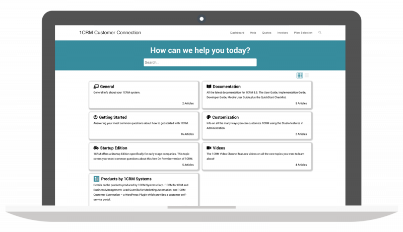 1CRM-Customer-Connection-Portal