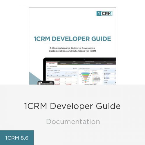 1CRM 8.6-Developer-guide