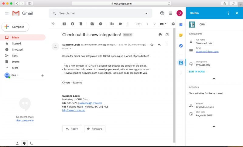 pagico gmail integration