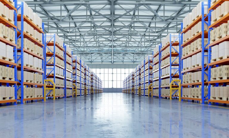 Warehouse full of boxes