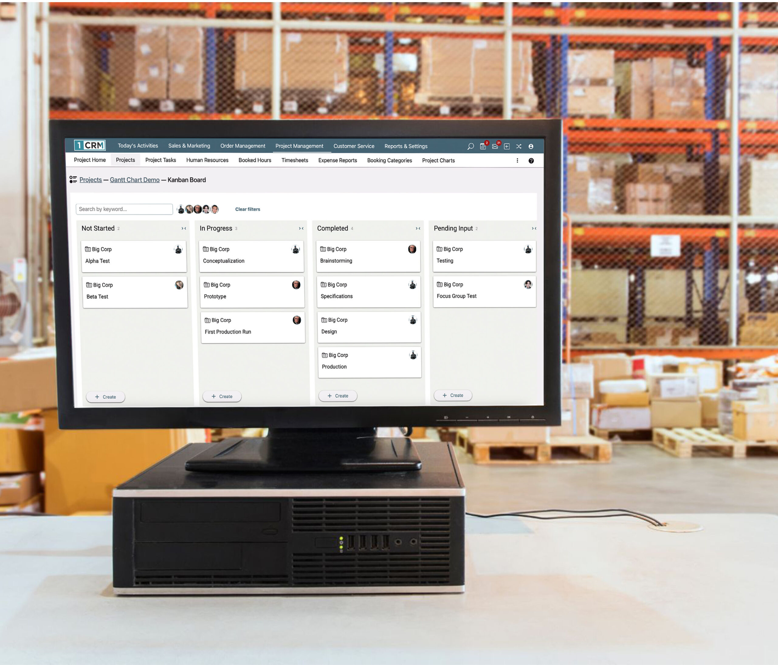project management in warehouse